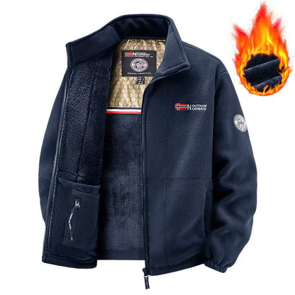 Chaqueta escandinava premium con material de forro polar