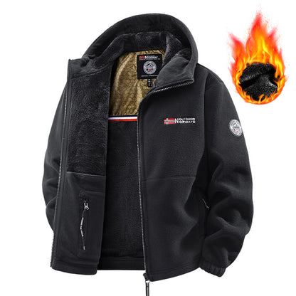 Chaqueta escandinava premium con material de forro polar
