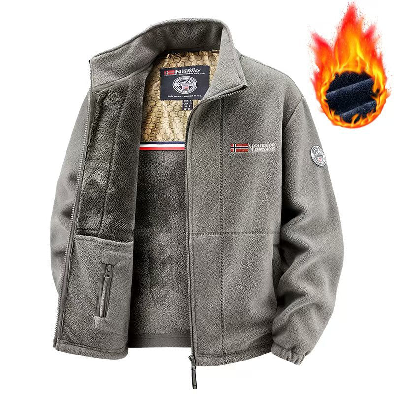 Chaqueta escandinava premium con material de forro polar