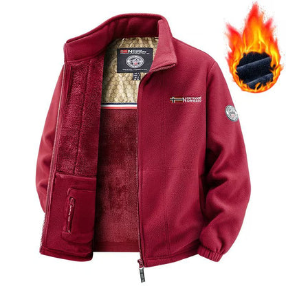 Chaqueta escandinava premium con material de forro polar