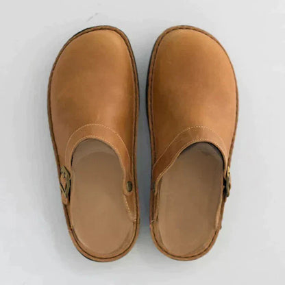 🔥ÚLTIMO DÍA 50% DE DESCUENTO🔥 Pantuflas ortopédicas de cuero cómodas (2 pares con 5% de descuento y envío gratis)